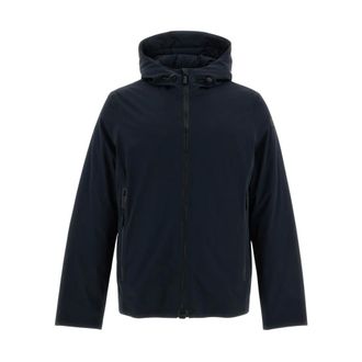 Roberto Ricci Design Technische jas met capuchon - Heren - Jassen - Blauw - Maat: L