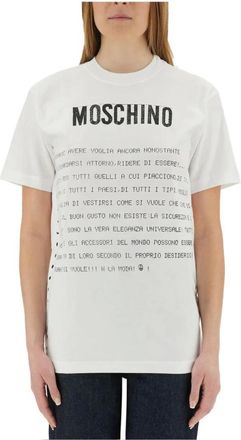 Moschino T-shirt con stampa - - Tops - Donna - Bianco - XS