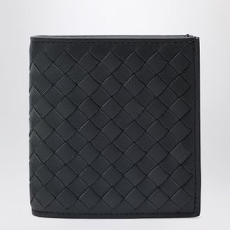 Bottega Veneta Dark grey Intrecciato bi-fold wallet