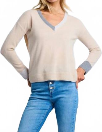 Lisa Todd Color Wheel Sweater In Latte Caramel