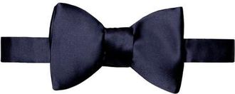 Eton Silk Satin Bow Tie in Dark Blue at Nordstrom