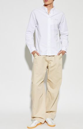Kenzo Shirt With Embroidered Logo, Mens, White