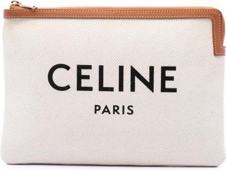 Celine Pre-owned Celine Large Canvas Logo Pouch Ladies DMC5ZYL910EW3YP7