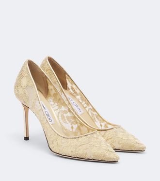 Jimmy Choo London Romy lace pumps