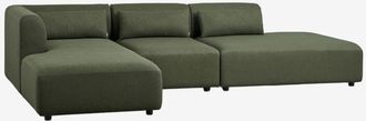 Sklum Sof&aacute; Modular Chaise Longue Izquierdo De 3 Piezas Con Div&aacute;n Fogler Sklum