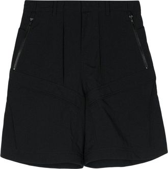 Juun.J zip-pocket panelled shorts - men - Nylon - 46 - Black