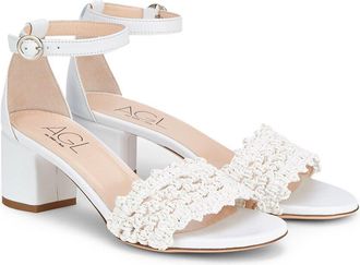 AGL Crochet Leather Sandal