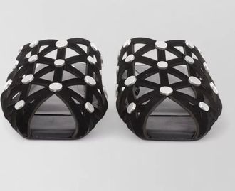 Ash leather slides