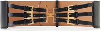 Elisabetta Franchi Accessoires, Dames, Zwart, L, Katoen, Riem met elastische banden