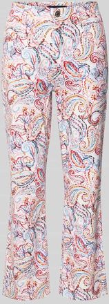 Gardeur Flared Cut Hose in verk&uuml;rzter Passform in Pink, Gr&ouml;&szlig;e 38K