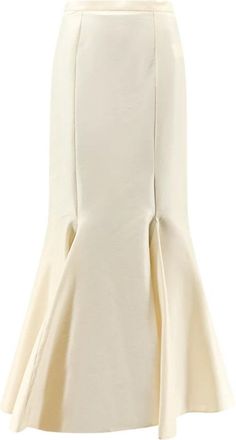 Actualee Rokken, Dames, Beige, S, Polyester, Shantung Lange Rok