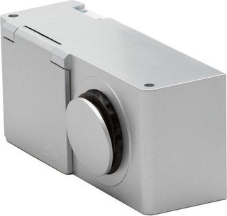 NEMO Spring Combibox schakeldoos met stopcontact en schakelaar IP44 grijs