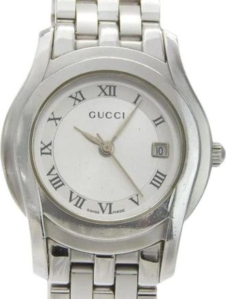 Gucci Pre-owned Vintage Polshorloge - Dames - Vintage Horloges - Wit - ONE Size - Vintage