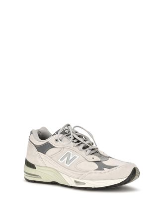 New Balance Suede and Nylon Mix Sneakers - Beige