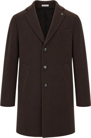 Breras Milano Dublino Jas - Heren - Mantel - Bruin - M - Wol - Jassen