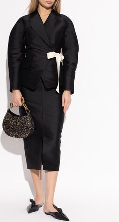 Lanvin Skirt With Slit, Womens, Black