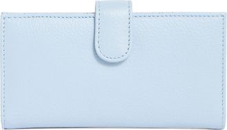 Mundi MUNDI Slim Leather Clutch Continental Wallet in Blue Silver at Nordstrom Rack