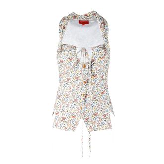 Vivienne Westwood Vivienne Westwood Rood Label Bloemenprint Top - 00s