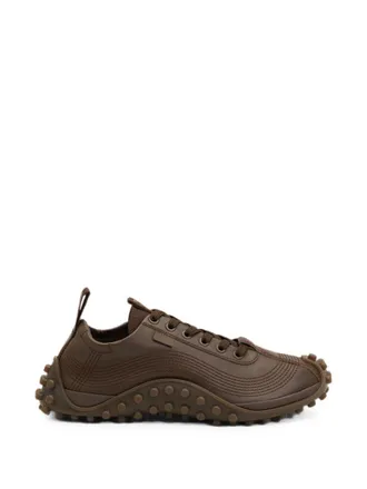 Ami Brown Suede Rubber Stud Sneakers