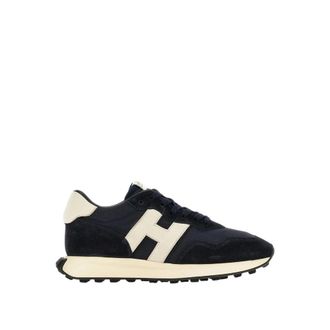 Hogan H601 Allacciata H Patch - Heren - Sneakers - Blauw - 41 EU - Leer - Schoenen