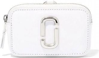 Marc Jacobs Leren Etui - Dames - Portefeuilles - Wit - ONE Size - Leer - Accessoires