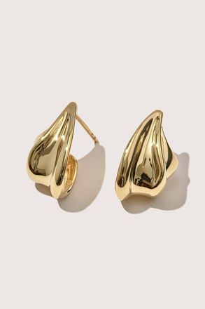 Otiumberg 14kt Gold Vermeil Wave Earrings in Yellow Toned Gold at Nordstrom