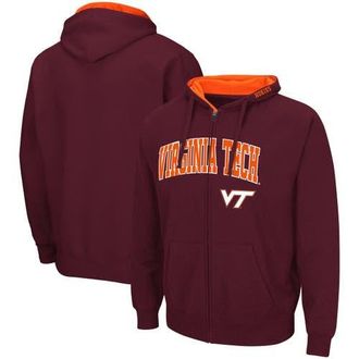 Colosseum Mens Colosseum Maroon Virginia Tech Hokies Arch & Logo 3.0 Full-Zip Hoodie at Nordstrom, Size Xx-Large