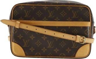 Louis Vuitton Pre-owned Cross Body Bags, male, Brown, Size: ONE SIZE Pre-owned Trocadero 27 Monogram Shoulder Bag