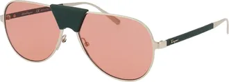 Ferragamo Womens Sunglasses Gold Metal