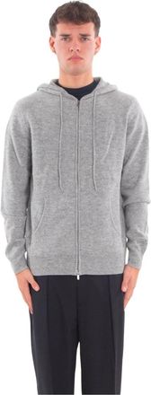 MC2 Saint Barth Notting Lamswollen Zip Hoodie - Heren - Vesten met rits - Grijs - L - Wol - Hoodies & sweatvesten