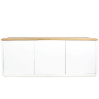 Maisons du monde Aparador blanco con 3 puertas 175 cm
