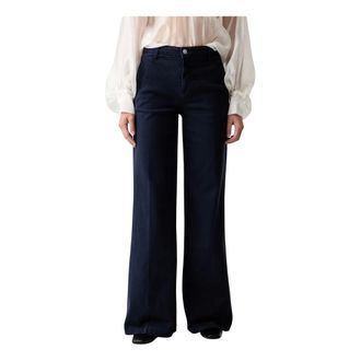 Vicolo Jeans, Dames, Blauw, XL, Katoen, Wide Leg Jeans