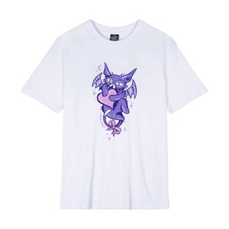 Santa Cruz T-Shirt SANTA CRUZ NIGHT CRITTER FRONT T-SHIRT, Damen, Gr. 12L, weiss (wei&szlig;), Obermaterial: 100% Baumwolle, Shirts T-Shirt