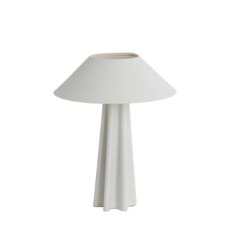 Light & Living L&aacute;mpara De Mesa - Cukai - Beige - Metal - - Light&living