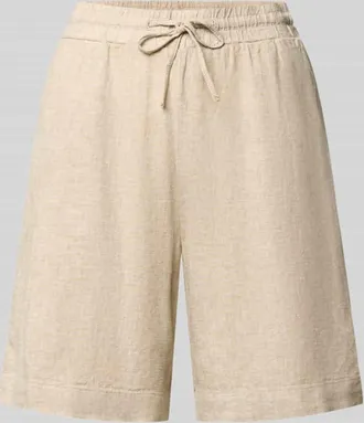Freequent Leinenshorts mit elastischem Bund Modell Lava in Beige, Gr&ouml;&szlig;e XXL