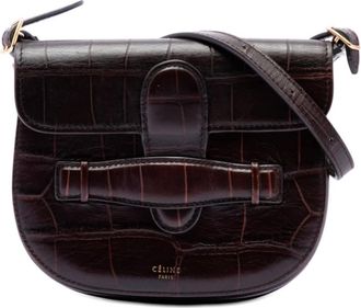 Celine Pre-owned Celine Mini Embossed Calfskin Symmetrical Crossbody Ladies P26AHNZPTR3AZEI0