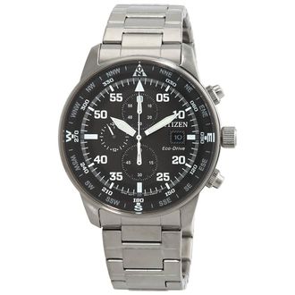 Citizen Aviator Chronograph Black Dial Mens Watch CA0690-88E