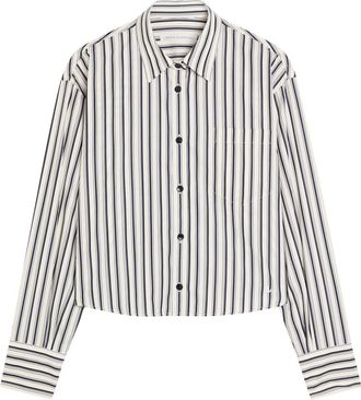 Maria McManus Striped Cotton Shirt - White - S (UK8-10 / S)