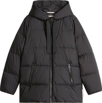 Marc O'Polo Donsjack met capuchon - Dames - Gewatteerde jassen - Zwart - XS - Polyester - Jassen
