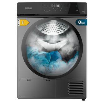 Cecotec Cecotec Secadora De Ropa Bomba De Calor 8 Kg Bolero Dresscode Dry 8400 Steel, Clase Equivalente A++, 15 Programas