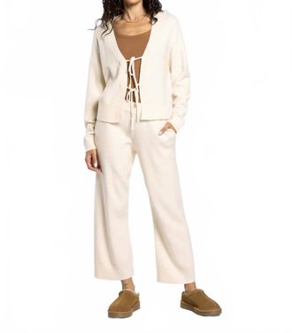 Thread & Supply Greta Soft Knit Cardigan In Pearl