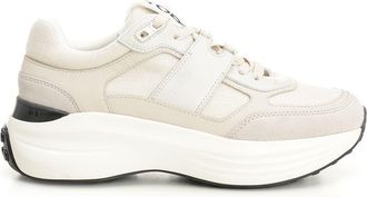 Tod's Sneaker In A Mix Of Cloth, Suede And Nubuck Leather