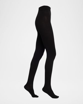 The Row Mimi High-Rise Seamless Knit Footed Tights