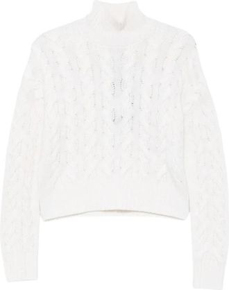Max Mara Mstcosmo Trui - Dames - Coltruien - Wit - M - Wol - Truien & Vesten