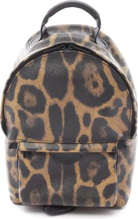 Louis Vuitton 2015 Palm Springs PM leopard-print backpack - Brown