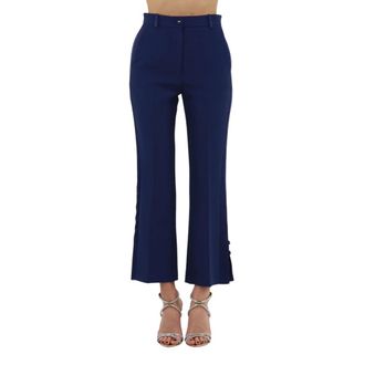 Elisabetta Franchi Mujer, Pantalones, Azul, Talla: M