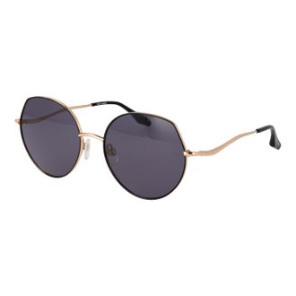 Trussardi Womens Sunglasses TSW3011 09A 56 - Black Metal - One Size