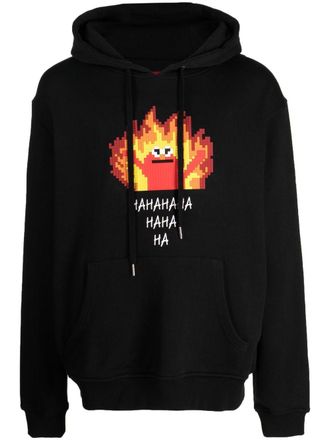 Mostly Heard Rarely Seen Hoodie met print - Zwart
