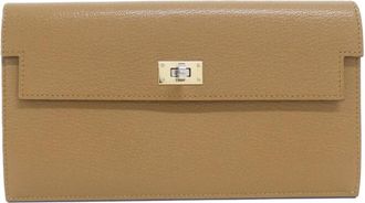 Herm&egrave;s Bronze Brown Long Wallet (Bi-Fold) (Pre-Owned)