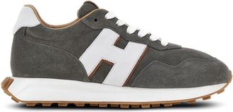 Hogan H601 low-top sneakers - men - Nubuck Leather/Suede/Calf Leather/Rubber/Fabric - 8,5 - Grey